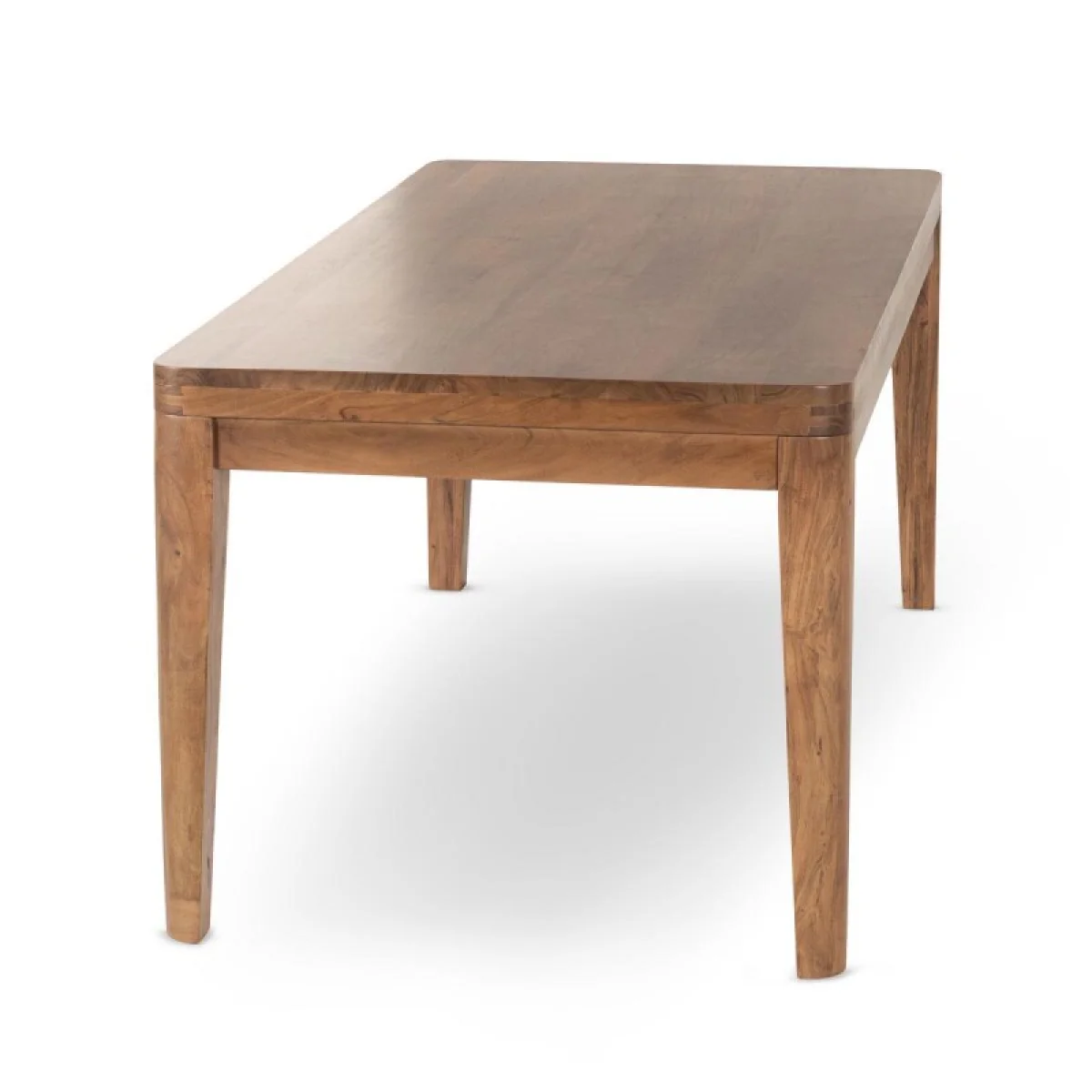 Arno Solid Wood Rectangle Dining Table Dining Tables Amber Brown 7