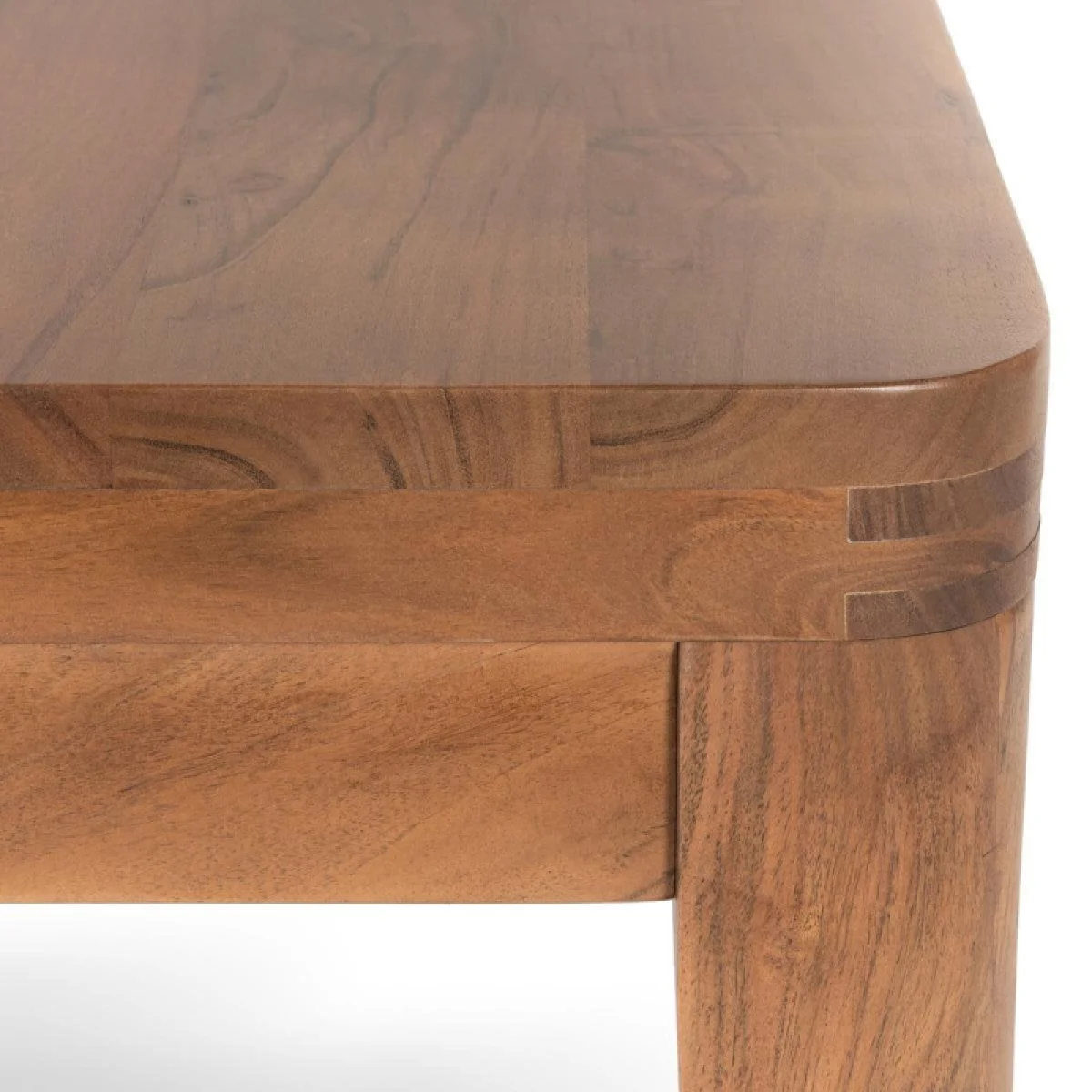Arno Solid Wood Rectangle Dining Table Dining Tables Amber Brown 8