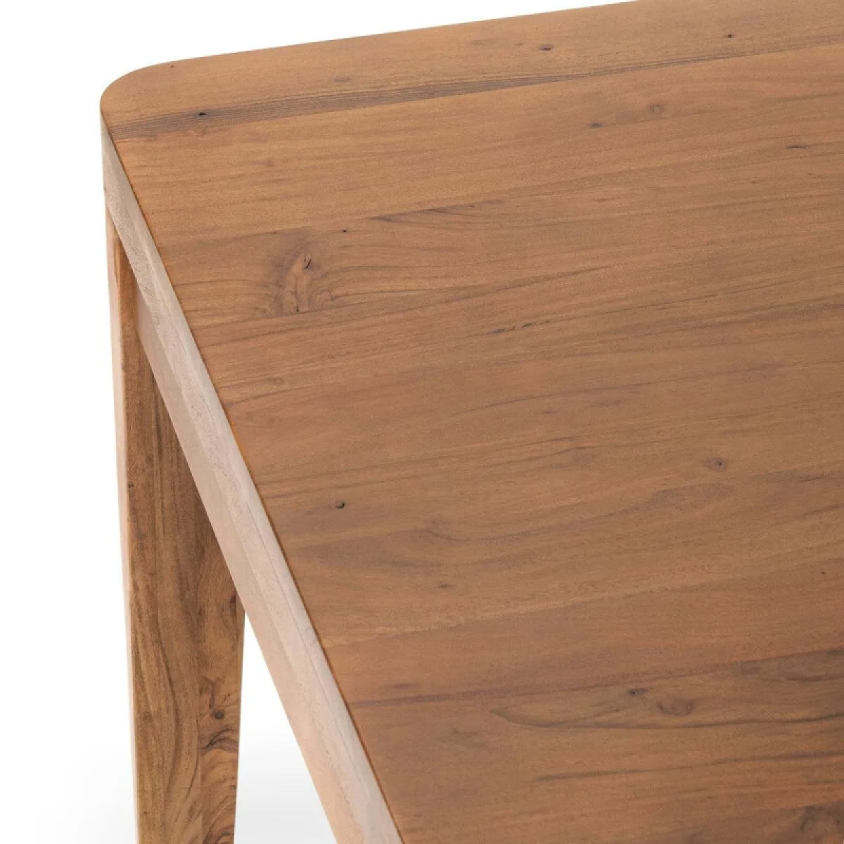 Arno Solid Wood Rectangle Dining Table Dining Tables Amber Brown 9