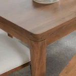 Arno Solid Wood Rectangle Dining Table Dining Tables Amber Brown 20