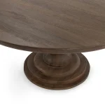 Hera Solid Wood Dining Table – Pecan Brown – 60″ Dining Tables Brown 18
