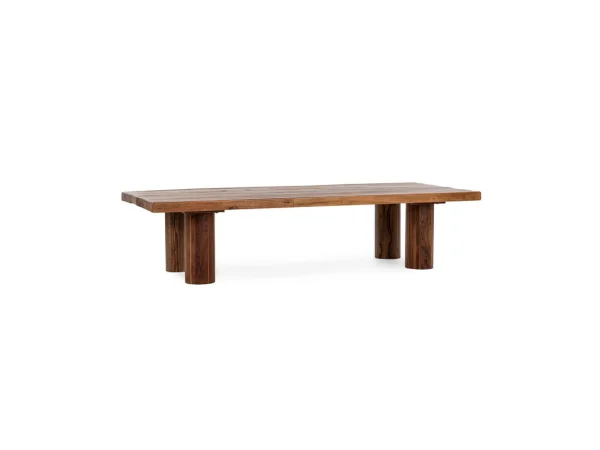 Alto Solid Wood Rectangle Coffee Table Cocktail & Coffee Tables Brown
