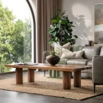 Alto Solid Wood Rectangle Coffee Table - Image 11