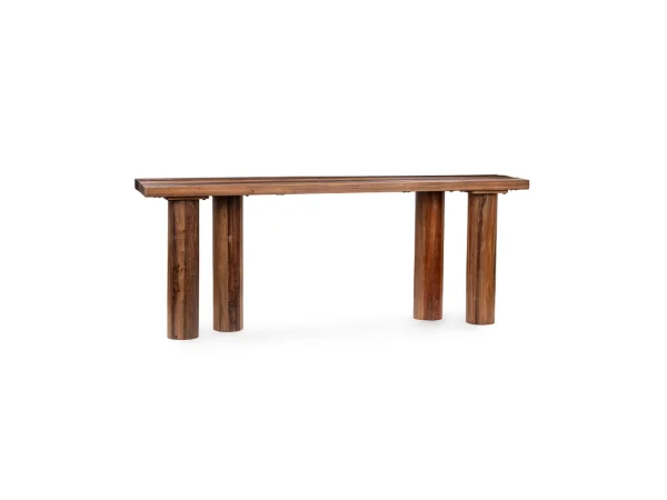 Alto Solid Wood Rectangle Console Table Console Tables Brown 4