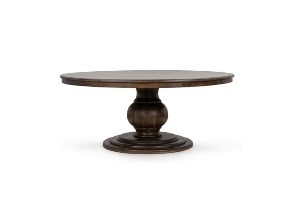 Brookside Solid Wood Round Dining Table Dining Tables Brown