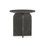 Briley Marble Round Accent Table Small End tables Classic Home 15