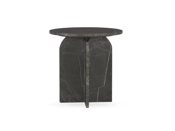Briley Marble Round Accent Table Small End tables Classic Home