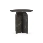 Briley Marble Round Accent Table Small End tables Classic Home 17