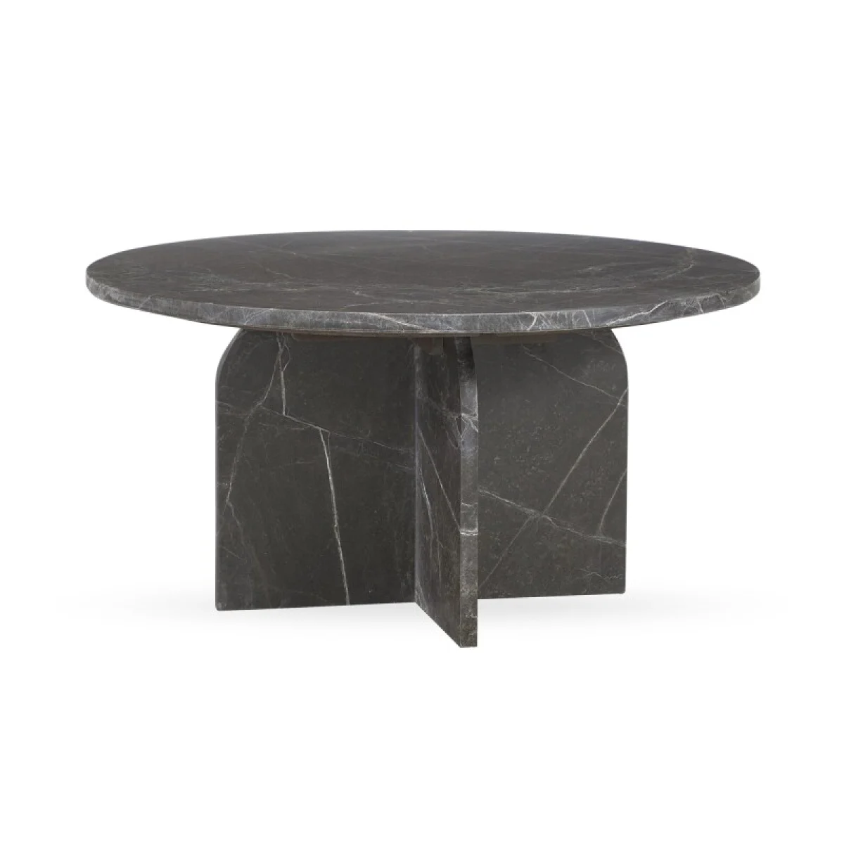 Briley Marble Round Accent Table Large Cocktail & Coffee Tables Classic Home 4