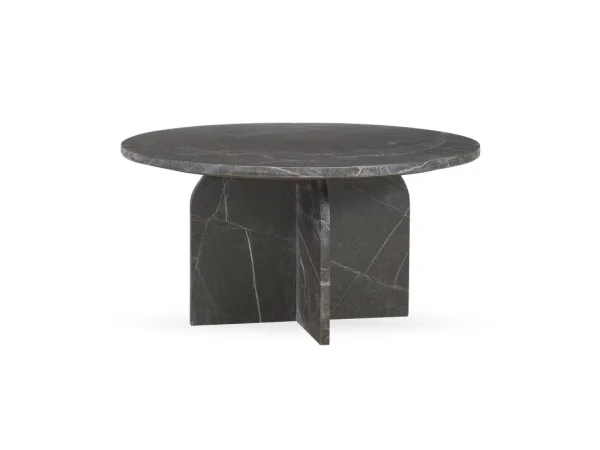 Briley Marble Round Accent Table Large Cocktail & Coffee Tables Classic Home
