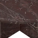 Reilly Marble Round Coffee Table – Merlot Cocktail & Coffee Tables Brown 15