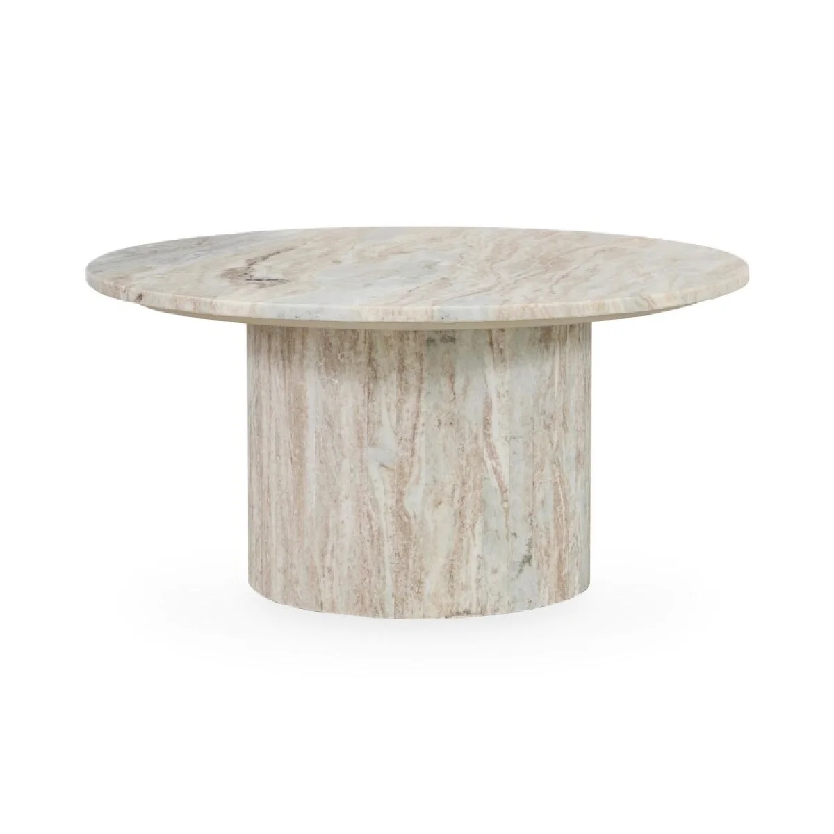 Amberly Marble Round Coffee Table Cocktail & Coffee Tables Classic Home 6