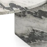 Zora Marble Round Coffee Table Cocktail & Coffee Tables Charcoal Gray 21