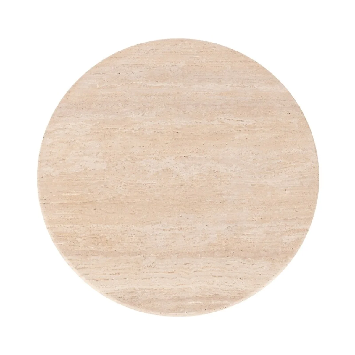 Malani Travertine Round Dining Table Dining Tables Brown 6