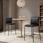Malani Travertine Gathering Table Bar Furniture Bar Furniture 17