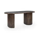 Redford Solid Wood Desk Desks Brown 13