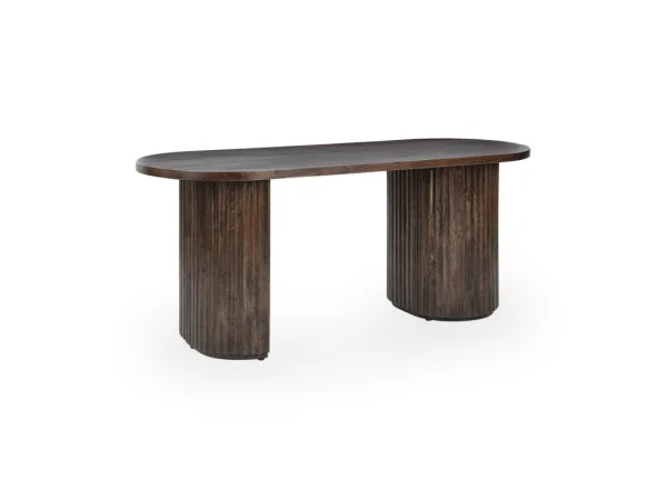 Redford Solid Wood Desk Desks Brown