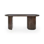 Redford Solid Wood Desk Desks Brown 15