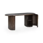 Redford Solid Wood Desk Desks Brown 17