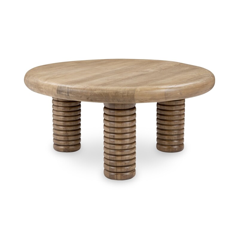 Ilaria Reclaimed Wood Round Coffee Table