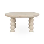 Adir Solid Wood Round Coffee Table Cocktail & Coffee Tables Classic Home 14