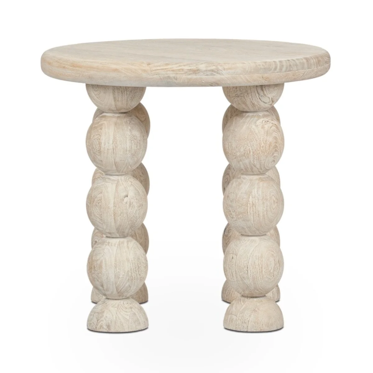 Adir Solid Wood Round End Table End tables Classic Home 6