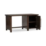 Norwood Solid Wood Desk Desks Bark Brown 18