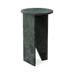 Briley Marble Round Accent Table Small End tables Classic Home 15