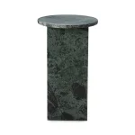 Briley Marble Round Accent Table Small End tables Classic Home 18