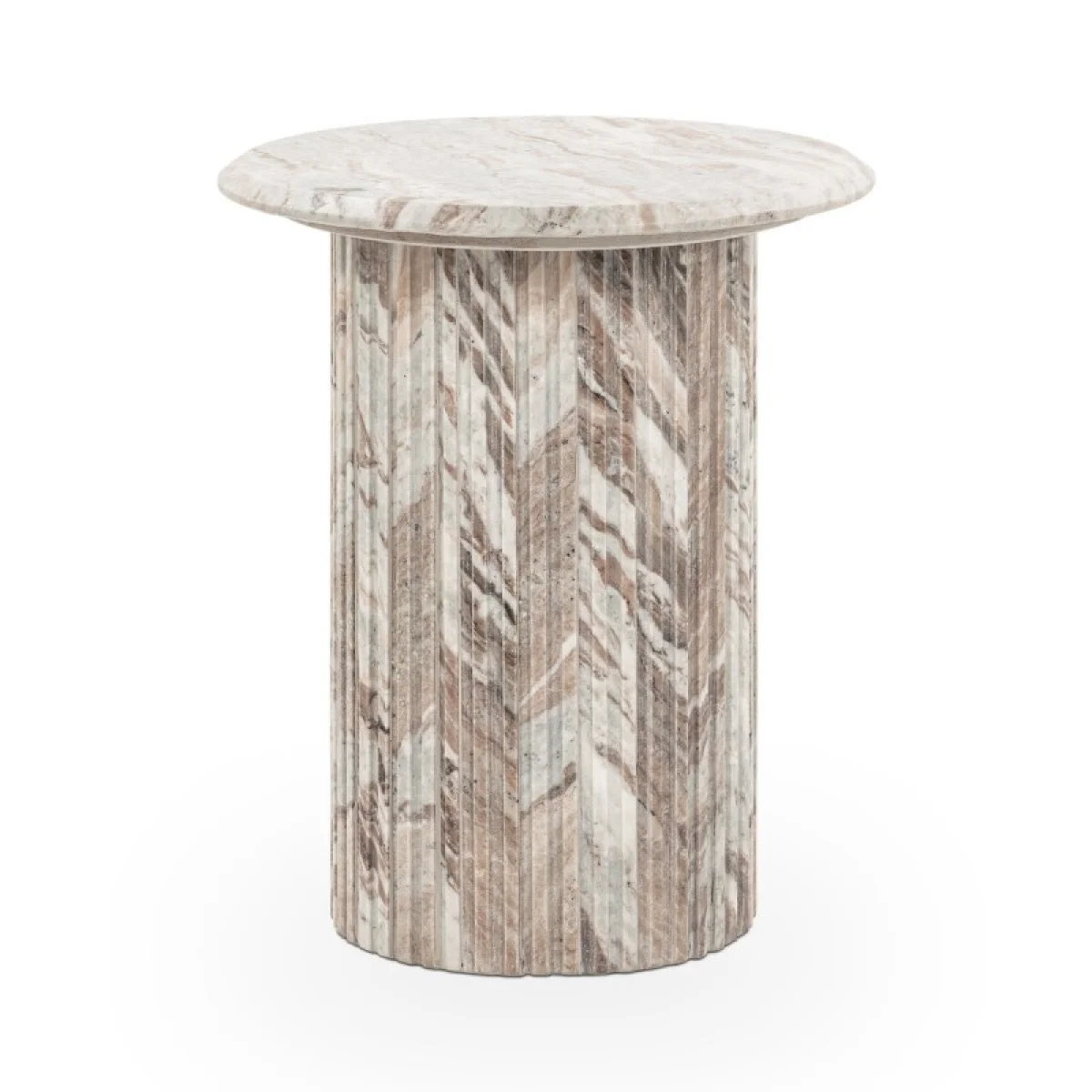Nordens Marble Round End Table End tables Classic Home 4
