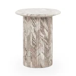 Nordens Marble Round End Table End tables Classic Home 11