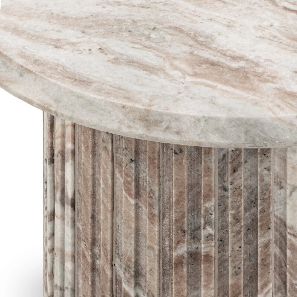Nordens Marble Round End Table End tables Classic Home 7