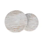 Huxley Marble Round Accent Table End tables Classic Home 20