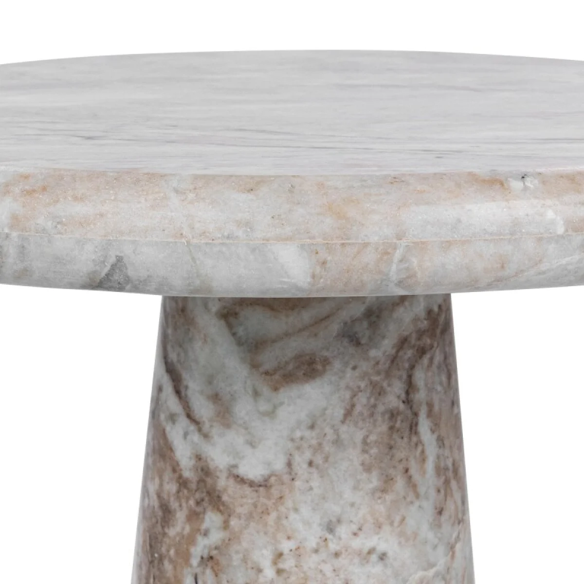 Huxley Marble Round Accent Table End tables Classic Home 9
