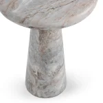 Huxley Marble Round Accent Table End tables Classic Home 22