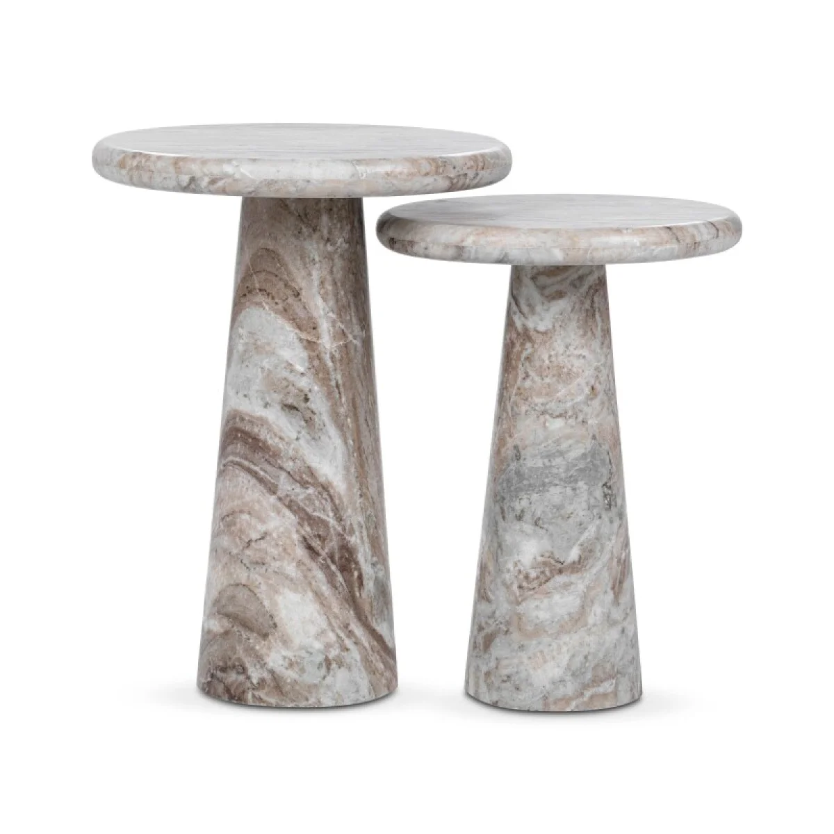 Huxley Marble Round Accent Table – 18″ End tables Classic Home 6