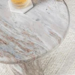 Huxley Marble Round Accent Table – 18″ End tables Classic Home 28