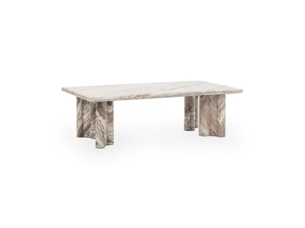 Bowman Marble Rectangular Coffee Table Cocktail & Coffee Tables Classic Home