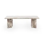 Bowman Marble Rectangular Coffee Table Cocktail & Coffee Tables Classic Home 16