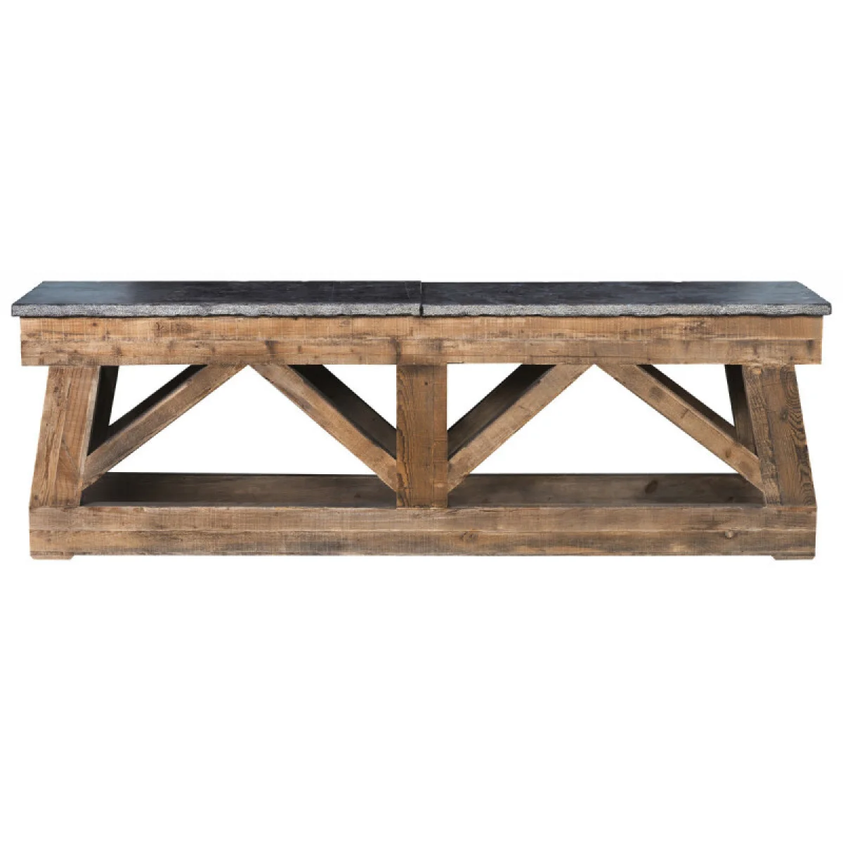 Marbella Solid Wood Rectangle Console Table Console Tables Brown 6