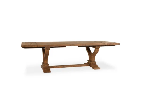 Alexander Solid Wood Extending Dining Table Dining Tables Brown
