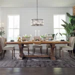 Alexander Solid Wood Extending Dining Table Dining Tables Brown 19