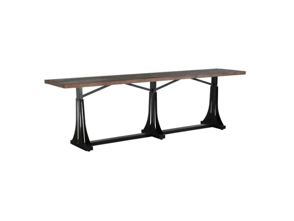 Marbella Solid Wood Rectangle Console Table Console Tables Brown 11