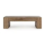 Bristol Solid Wood Rectangle Coffee Table - Cafe Brown - Image 3
