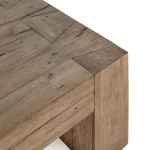 Bristol Solid Wood Rectangle Coffee Table - Cafe Brown - Image 6