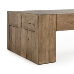 Bristol Solid Wood Rectangle Coffee Table - Cafe Brown - Image 7