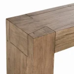Bristol Solid Wood Rectangle Console Table – Cafe Brown Console Tables Brown 15