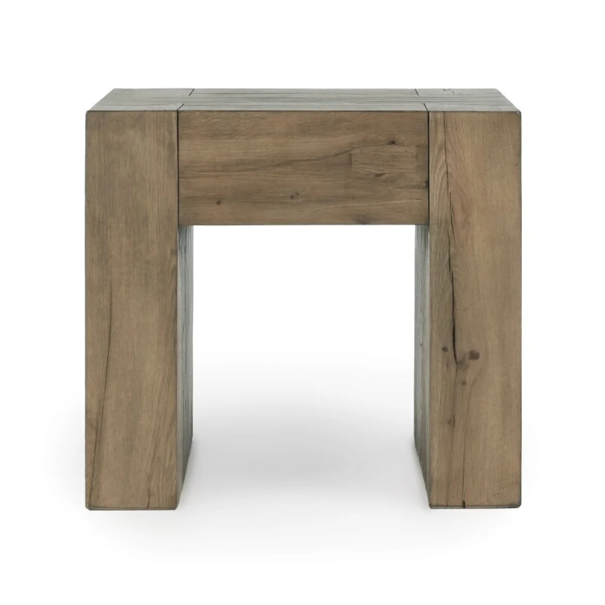 Bristol Solid Wood Square End Table – Cafe Brown End tables Brown 6