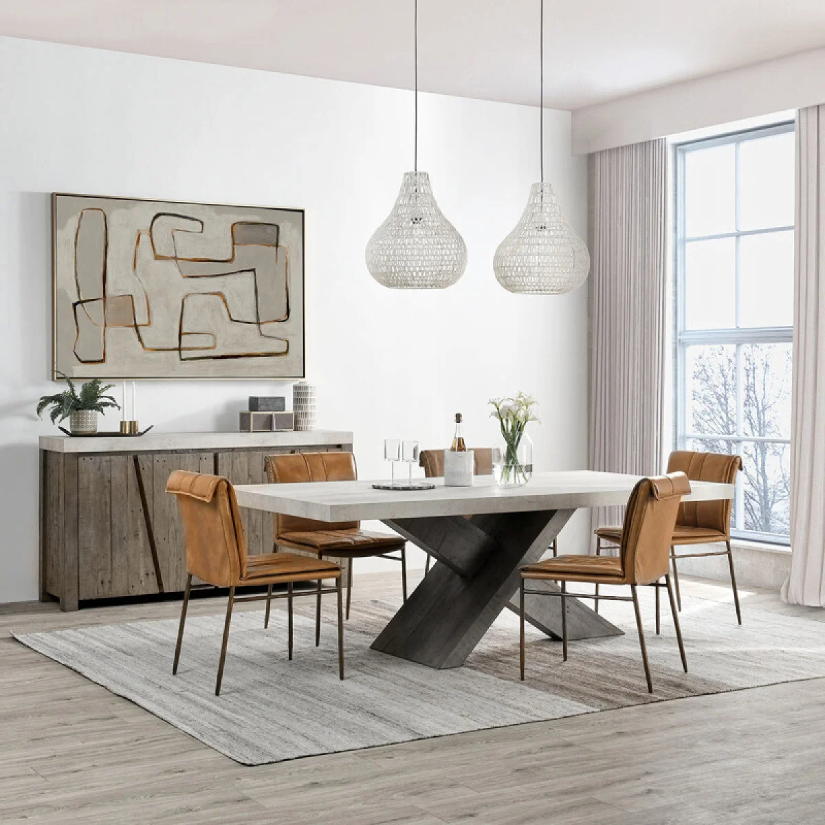 Durant Solid Wood Rectangle Dining Table Dining Tables Classic Home 11