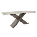 Durant Solid Wood Rectangle Console Table – Distressed Gray-weathered Chalk Console Tables Antique White/Distressed Brown 12